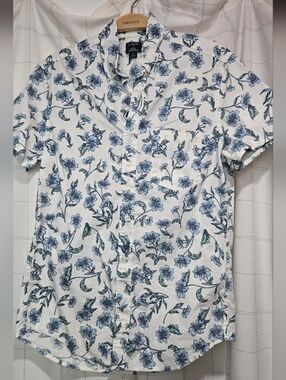 J Crew Short-sleeve printed flex casual shirt